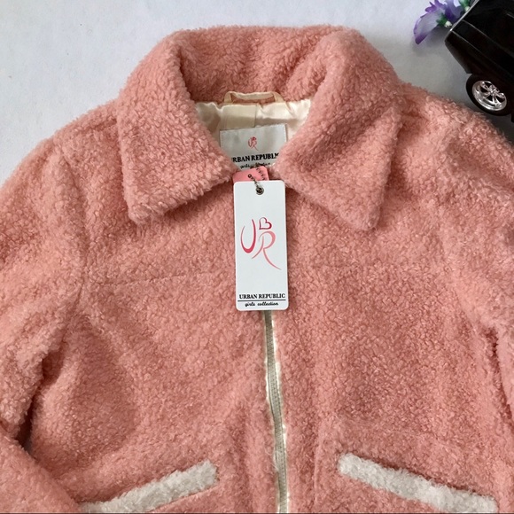 Urban Republic NWT Faux Fur Jacket Girls Various - Picture 2 of 10